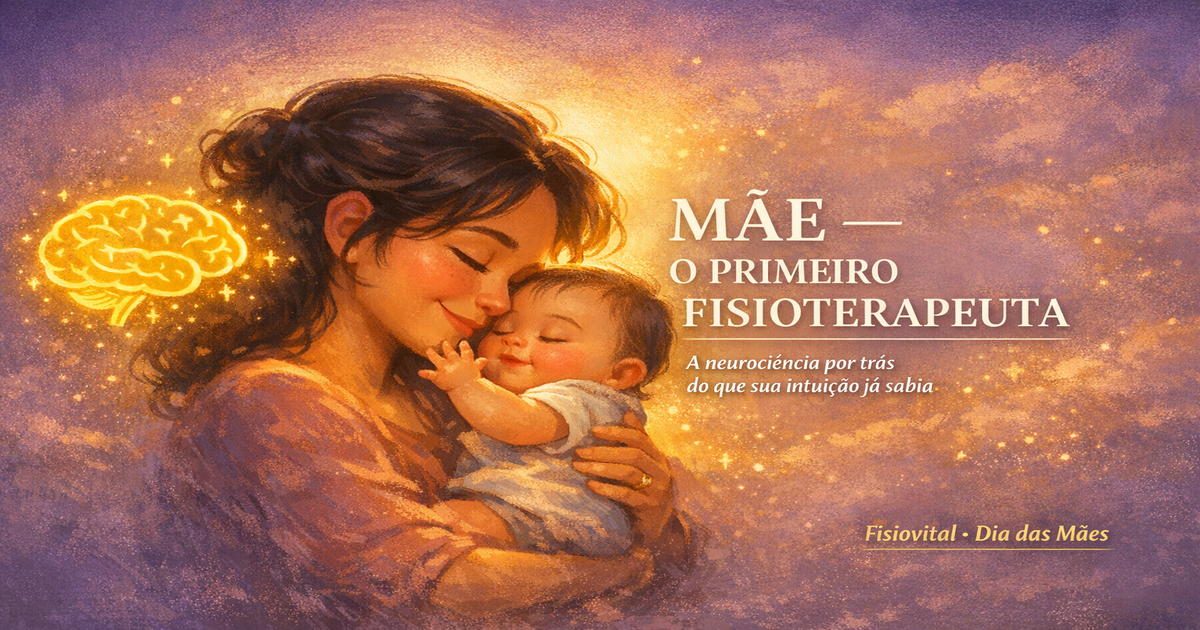 Mãe — o primeiro fisioterapeuta do bebê (a neurociência por trás do que sua intuição já sabia)