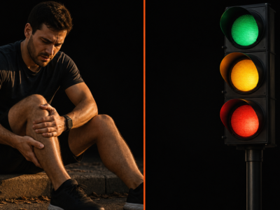 Lesão por overuse no atleta amador: o paradoxo treino-lesão, o semáforo da dor e a checklist pra prevenir
