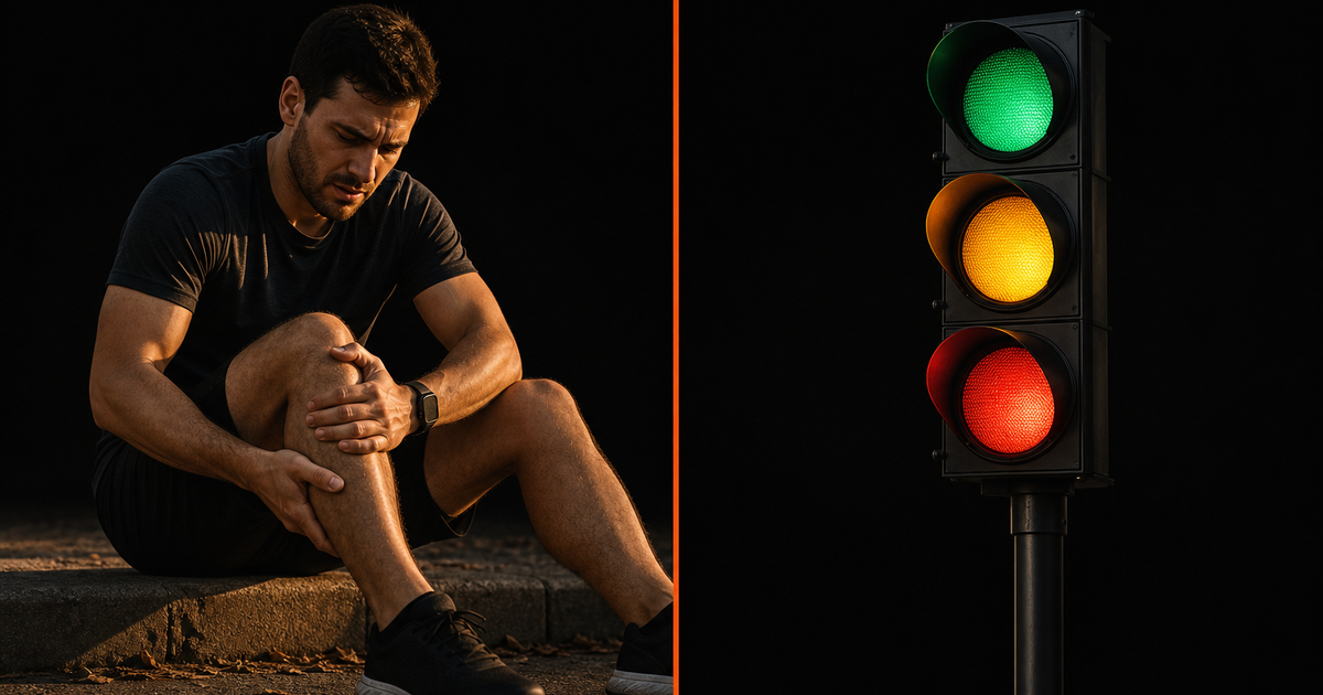 Lesão por overuse no atleta amador: o paradoxo treino-lesão, o semáforo da dor e a checklist pra prevenir