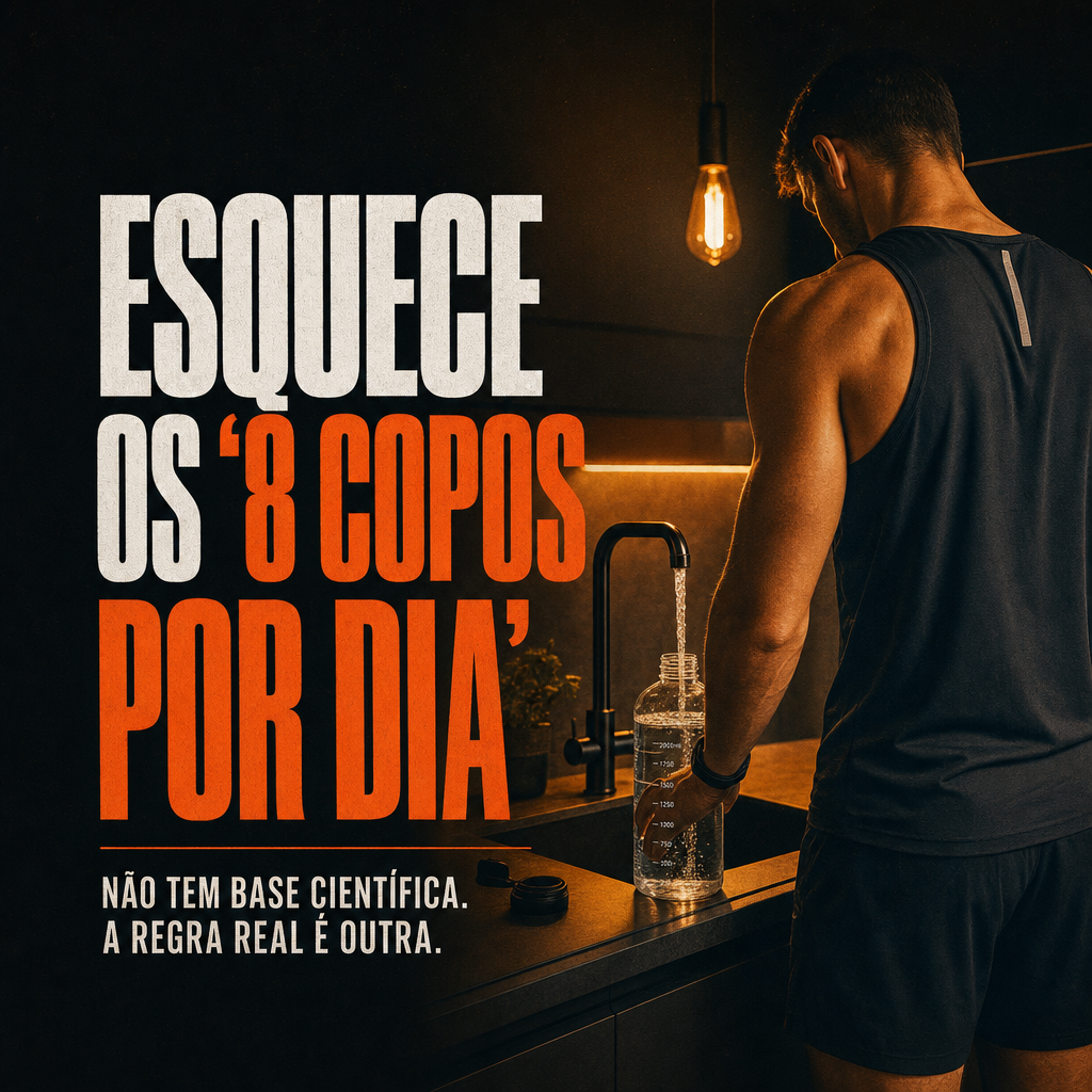 Hidratação real do atleta amador — esquece os 8 copos por dia