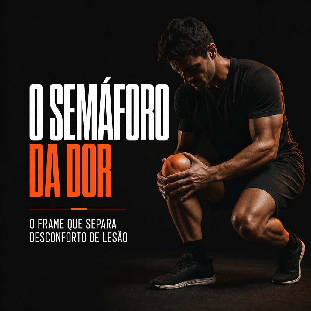 O semáforo da dor — o frame que separa desconforto de lesão