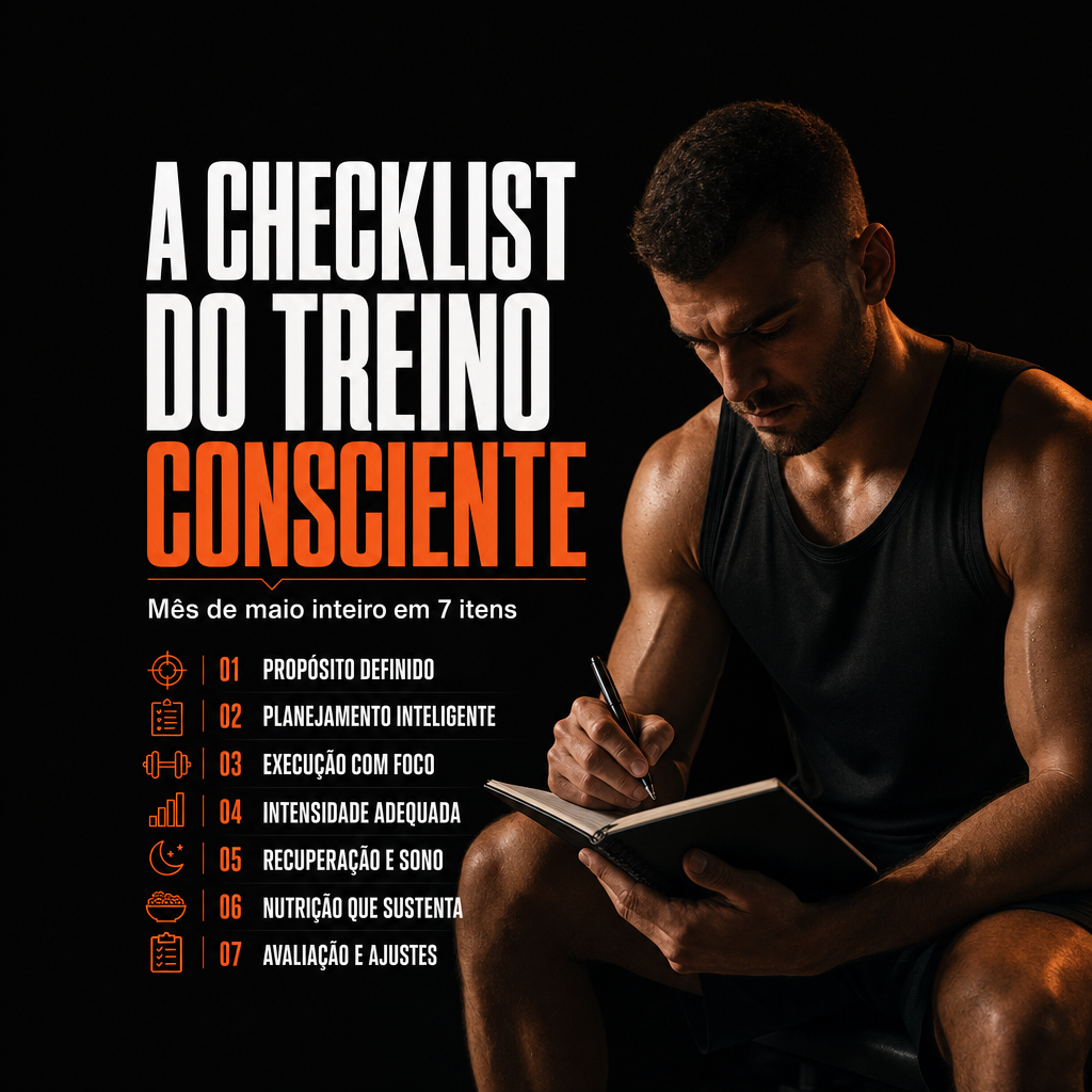 Checklist do treino consciente — 7 itens