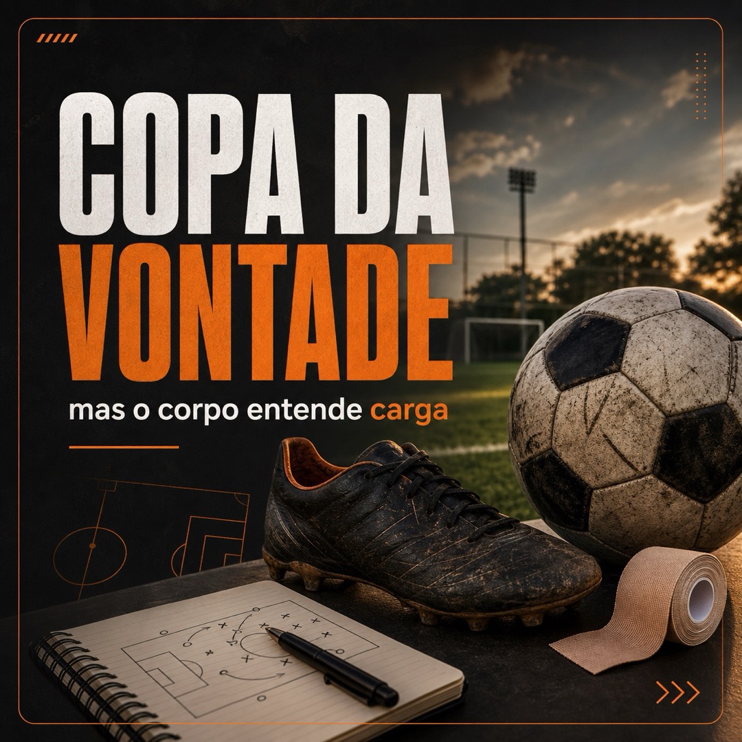 A Copa começou, mas o corpo sente carga
