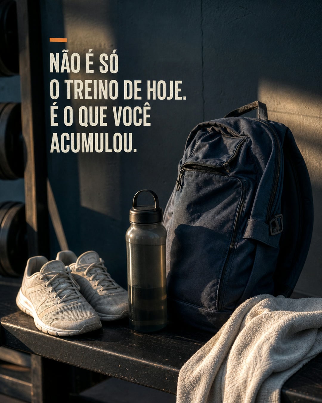 Rotina esportiva mostrando que o corpo responde à carga acumulada